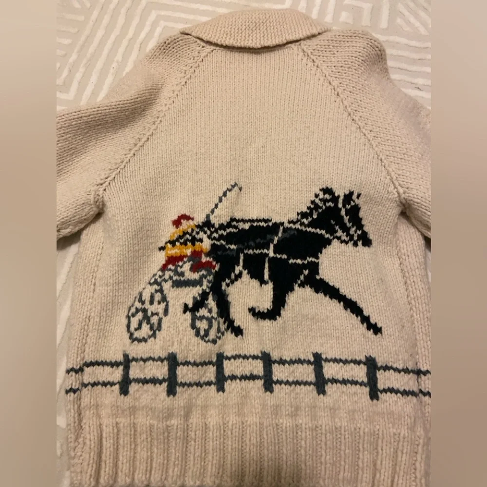 RARE Vintage HandKnit Mary Maxim Pattern Project Hail Mary Curling Sweater - Picture 10 of 11